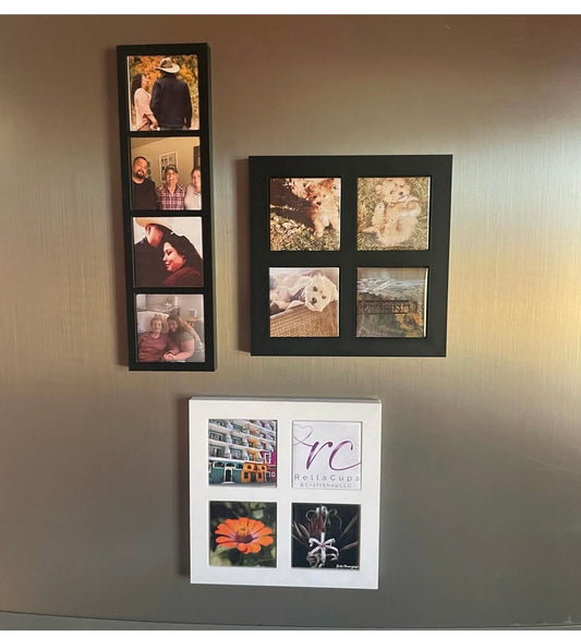 Custom 2x2 Photo Magnet Frame (Includes 4
Magnets)"