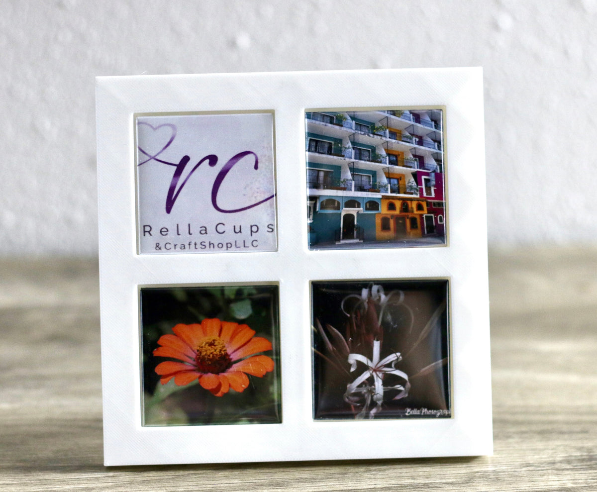 Custom 2x2 Photo Magnet Frame (Includes 4
Magnets)"